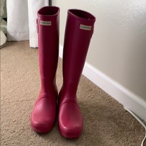 Hunter Boots Hot Pink - size 9